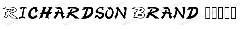 Richardson Brand字体转换
